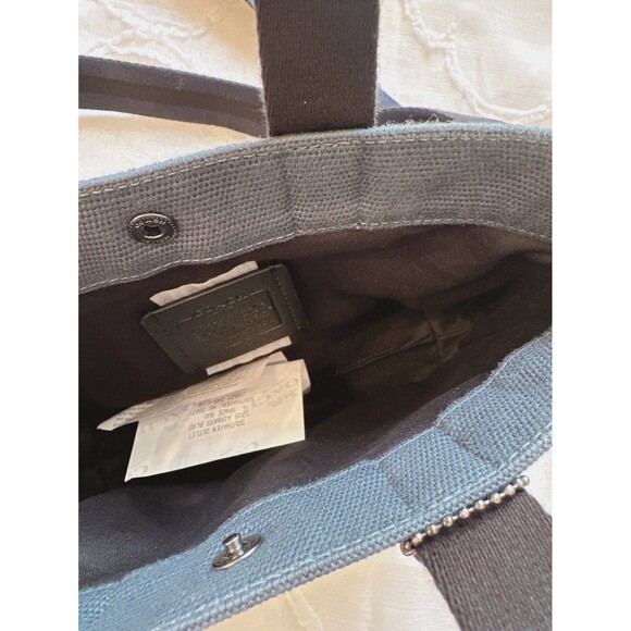 NWT Coach CU299 MEN'S Tote 20 In Colorblock QB Denim Midnight Navy - Picture 4 of 11